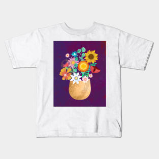 Vase with Flowers Kids T-Shirt